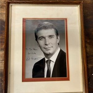 Framed Black and White Autographed Rick Hansen Portrait